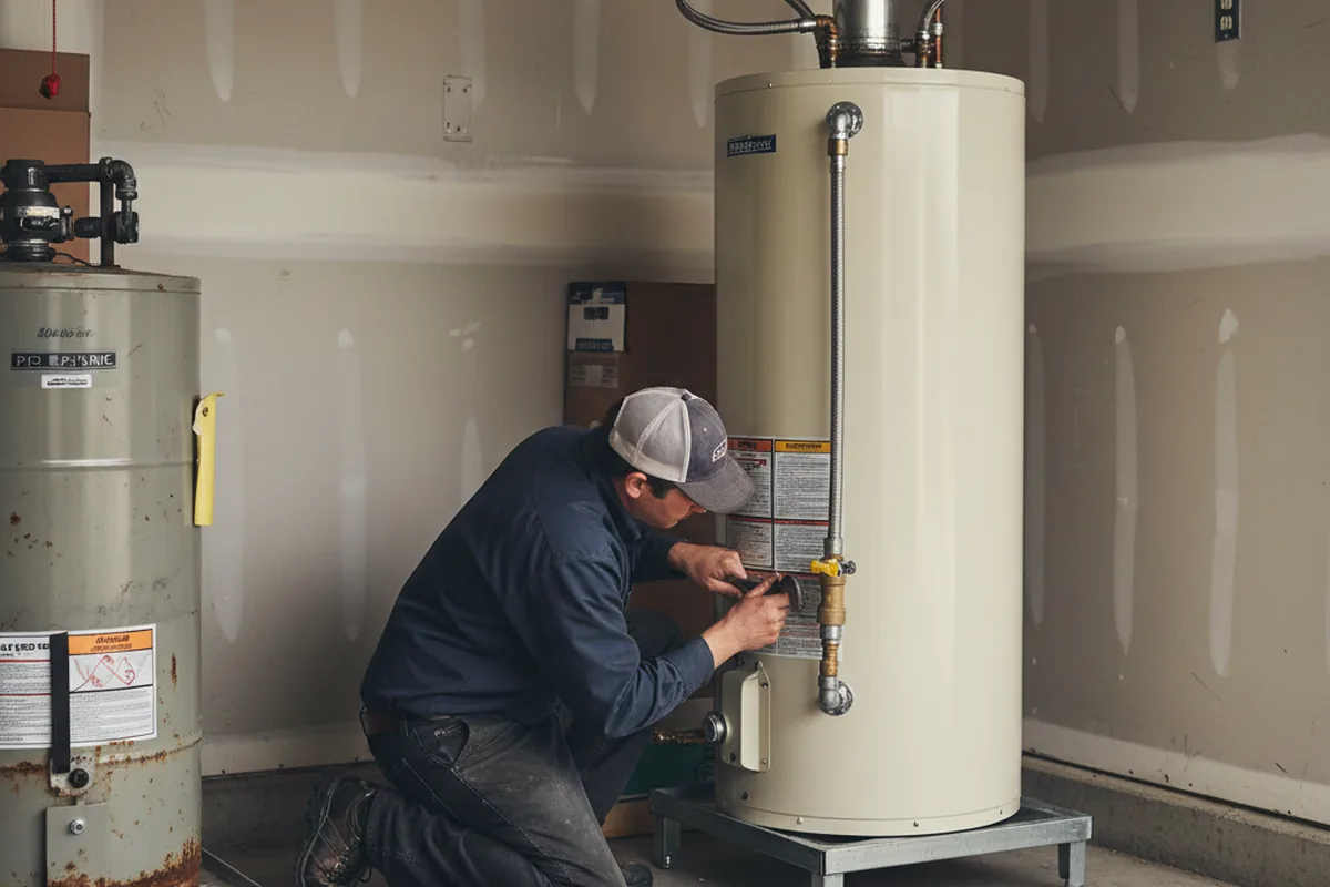Water heater and shutoff valve replacement in Carnation